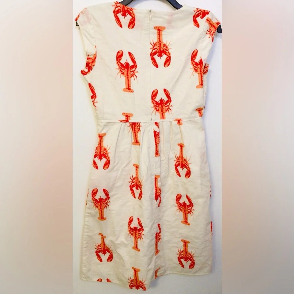 Downeast Lobster print lined dress size small - Picture 6 of 6
